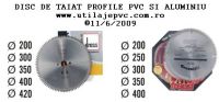 Disc de taiat profile